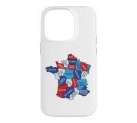 France Regional Map Graphic Design Regions Normandy Bretagne Case for iPhone 14 Pro