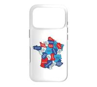 France Regional Map Graphic Design Regions Normandy Bretagne Case for iPhone 17 Pro