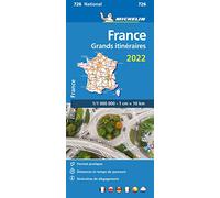 France Route Planning 2022 - Michelin National Map 726