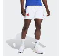 adidas Men's France Rugby Replica Playing Short Shorts, White, XS