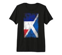 France & Scotland Flags - French Scot Premium T-Shirt