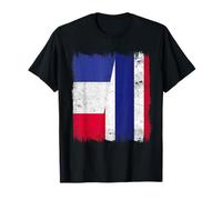 France Thailand Half Flag French Thai Roots T-Shirt