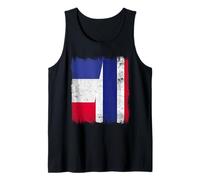 France Thailand Half Flag French Thai Roots Tank Top