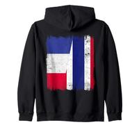 France Thailand Half Flag French Thai Roots Zip Hoodie