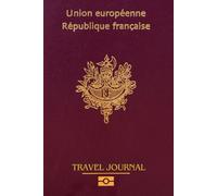 France Travel Journal, Photo Album, French passport, EU passport cover: Scrapbook your trip to France and Paris in this notebook
