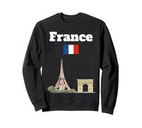 France travel souvenir Paris lover French flag Sweatshirt