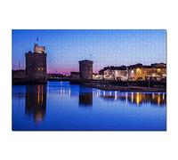 France Vieux Port La Rochelle Jigsaw Puzzle for Adults 500 Piece Travel Gift Souvenir 52x38CM