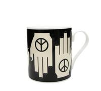 Frances Collett - Keith Brymer Jones Collaboration Range - Medium Ceramic Mug - Hand of Peace - 275ml - Gift Boxed