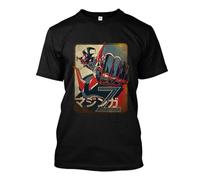 frances NWT 5599-Mazinger Z Black T Shirt Size S-5XL Black M
