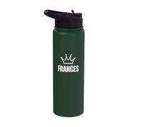 Frances Queen Crown - Custom First Name Birthday #1 Winner Stainless Steel Insulated Water Bottle