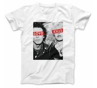 frances Sid & Nancy T-Shirt Love Kills Punk 70s 80s 100% Retro Gift White S- 3XL UK White XL