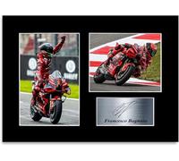 Francesco Bagnaia Motorcycle Racer Signed Photo Display Mount A4 Poster