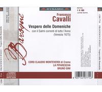 FRANCESCO CAVALLI: VESPERO DELLE DOMENICHE NEW CD