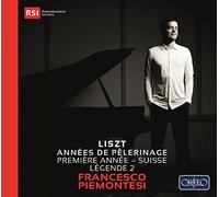 Francesco Piemontesi – Franz Liszt: Année de pélerinage, Première année – CD + DVD (2-pack)