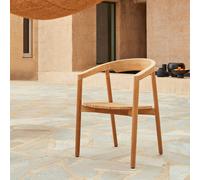 Francia - Solid teak garden chair Natural