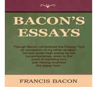 Francis Bacon Bacon's Essays Hardcover Book in White Francis Bacon White