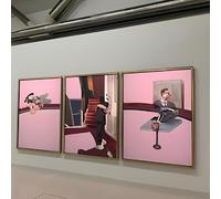Francis Bacon In memory of George Dyer 1971 - 3x A3 Poster - Triptych rolled in tubes BensArt Triptych, 3 Three Stretched Mounted Multi Panel Wall Art Classic Picture Arts Abstract Artwork Painting P