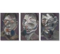 Francis Bacon Posters Three Studies for Self-Portrait Wall Art Figure Abstract Canvas Painting And Prints For Home Decor Picture 40x60cmX3 No Frame