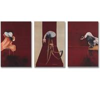 Francis Bacon Posters Triptych Wall Art Figure Abstract Canvas Painting Francis Bacon Prints For Home Room Decor Picture 40x60cmX3 No Frame