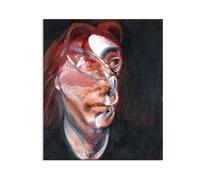 Francis Bacon print on Canvas a Portrait of Isabel Rawsthorne Poster abstract portrait wall art Famous paintings reproduction artwork wall decor Living Room Office35x30cm(14x12in) Frameless