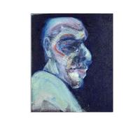 Francis Bacon print on Canvas Head of a Man No.1 Poster abstract portrait wall art Famous paintings reproduction artwork wall decor Living Room Office90x70cm(35x28in) Frameless