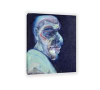 Francis Bacon print on Canvas Head of a Man No.1 Poster abstract portrait wall art Famous paintings reproduction artwork wall decor Living Room Office50x40cm(20x16in) Framed