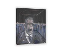 Francis Bacon print on Canvas Study for a Portrait Poster abstract portrait wall art Famous paintings reproduction artwork wall decor Living Room Office65x50cm(26x19in) Framed