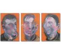 Francis Bacon Triplomatic Wall Art Figure Abstract Canvas Painting Francis Bacon Posters And Prints For Home Decor Picture 40x60cmX3 No Frame