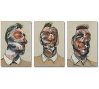 Francis Bacon Triplomatic Wall Art Figure Abstract Canvas Painting Francis Bacon Posters And Prints For Home Decor Picture 40x60cmX3 No Frame