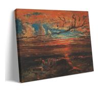 Francis Danby - Sunset at Sea after A Storm-1 Cool Artworks Painting Wall Art Canvas Prints Hanging Picture Home Decors Gift Idea 20x30inch