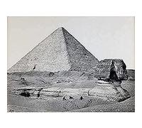 Francis Frith The Great Pyramid And The Great Sphinx Egypt Art Print Canvas Premium Wall Decor Poster Mural
