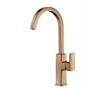 Francis Pegler Marata Square Spout 1 Handle Antique Brass 922136 Mixer Tap