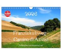 Franciscan Way - Camino di Assisi UK-Version (Wall Calendar 2026 DIN A4 Landscape), CALVENDO 12 Month Wall Calendar