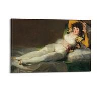 Francisco De Goya Printed Posters La Maja Vestida Decorative Painting Canvas Wall Art Living Rooms Bedroom Painting 24x36inch(60x90cm)