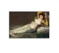 Francisco De Goya Printed Posters La Maja Vestida Wall Art Bedroom Prints Home Decor Hanging Picture Canvas Paintings 20x30inch(50x75cm)