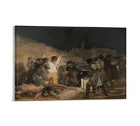 Francisco De Goya-The 3rd of May 1808 in Madrid, The Executions on Principe Pio Hill Wall Art Poster Scroll Canvas Painting Pictur