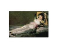 Francisco De Goya-The Clothed Maja Painting On Canvas Wall Art Poster Scroll Picture Print Walls Decor Home Posters 24x36inch(60x9