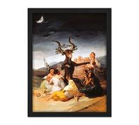 Francisco De Goya Y Lucientes Witches Sabbath Large Framed Art Print Poster Wall Decor 18x24