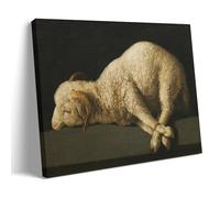 Francisco De Zurbaran Agnus Dei Classic Masterpiece Poster Canvas Wall Art Picture Prints Hanging Photo Idea Decor Homes Artworks 12x18inch(30x45cm)