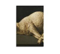 Francisco De Zurbaran Fine Artwork Poster Agnus Dei Canvas Room Aesthetic Wall Art Prints Home Modern Decor 12x18inch(30x45cm)
