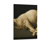 Francisco De Zurbaran Fine Artwork Poster Agnus Dei Decorative Painting Canvas Wall Art Living Rooms Bedroom 08x12inch(20x30cm)