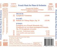 FRANCK: SYMPHONIC VARIATIONS; D'INDY: SYMPHONY ON A FRENCH MOUNTAIN AIR NEW CD