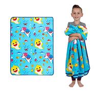 Franco - AT0468 Kids Bedding Super Soft Plush Throw Blanket, 46" x 60" Twin Size, Baby Shark