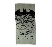 Franco Batman Kids Super Soft Lightweight 100% Recycled Beach Towel Made from Recycled Plastic Bottles, 58 in x 28 in, (100% Official Licensed Batman Product)