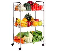 Franco Chrome 3 Tier Storage Cart