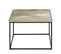 Franco Coffee Table - Gold Cast & Black Metal