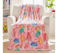Franco Collectibles Care Bears Classic Rainbow Bedding Super Soft Plush Cozy Throw, 46 in x 60 in, (Officially Licensed Product)