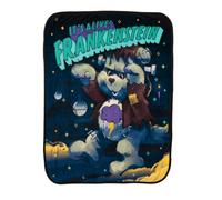 Franco Collectibles Care Bears X Monsters Frankenstein Bedding Super Soft Plush Throw, 46 in x 60 in, (Officially Licensed Product)