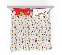 Franco Collectibles Dr. Seuss The Grinch Super Soft Microfiber 4-Piece Sheet Set King Size (Officially Licensed Product)