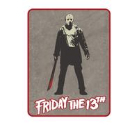 Franco Collectibles Friday The 13th Jason Horror Bedding Super Soft Micro Raschel Throw, 46 in x 60 in, (Official Licensed Product)